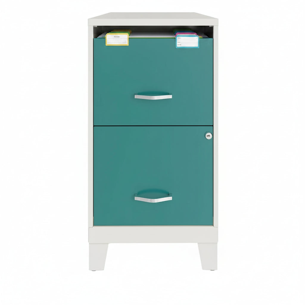 Space Solutions 18D Vertical File Cabinet with 2 Drawers, Accessory Drawer, and Legs 3