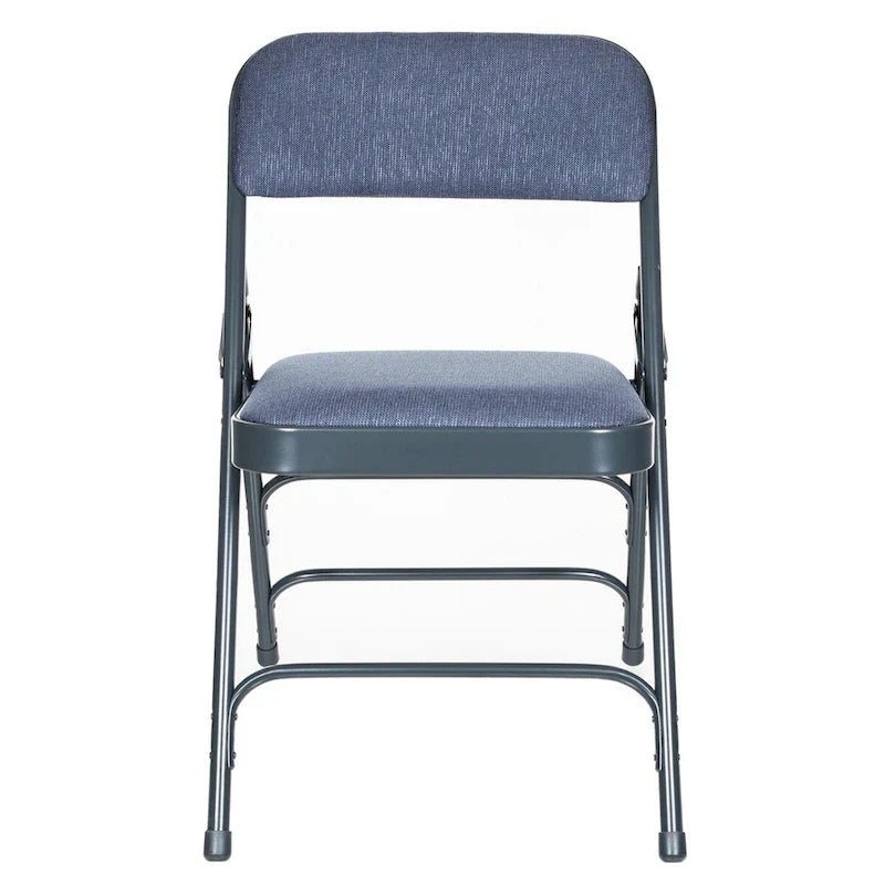 Hampden Furnishings Bernadine Collection Set of 4 Fabric Triple Brace Folding Chairs 7