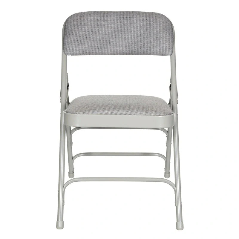 Hampden Furnishings Bernadine Collection Set of 4 Fabric Triple Brace Folding Chairs 12
