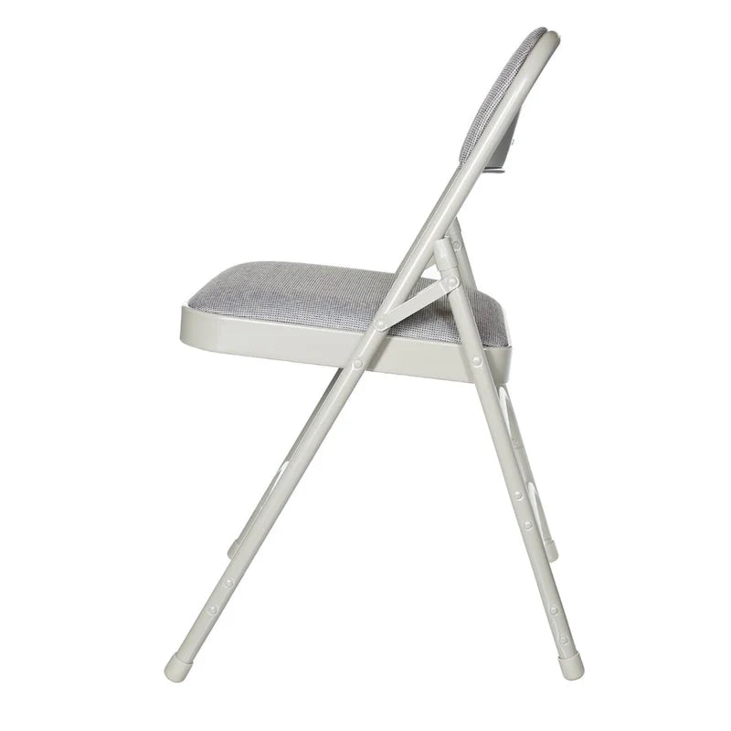 Hampden Furnishings Bernadine Collection Set of 4 Fabric Triple Brace Folding Chairs 13