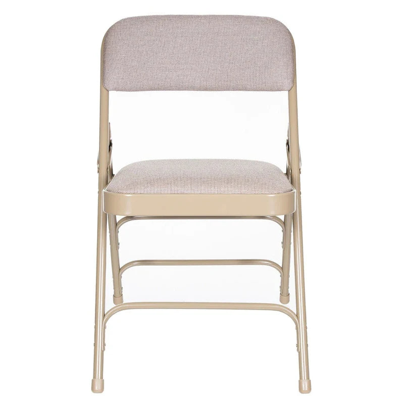 Hampden Furnishings Bernadine Collection Set of 4 Fabric Triple Brace Folding Chairs 22
