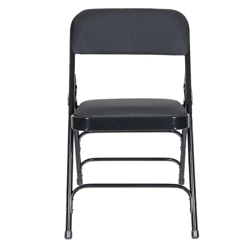 Hampden Furnishings Bernadine Collection Set of 4 Fabric Triple Brace Folding Chairs 27