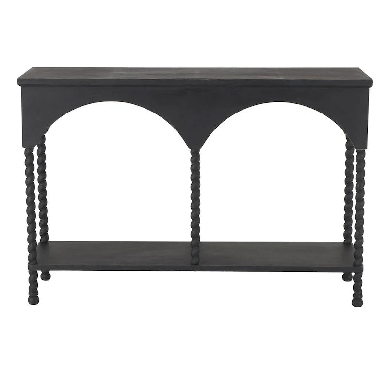 Console Table with Shelf and Arched Design 4