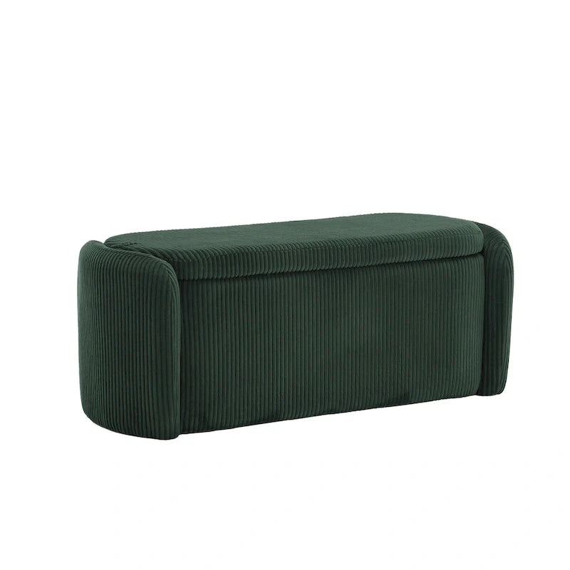 Upholstered Fabric Storage Ottoman for Entryway 22
