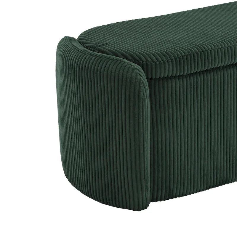 Upholstered Fabric Storage Ottoman for Entryway 25