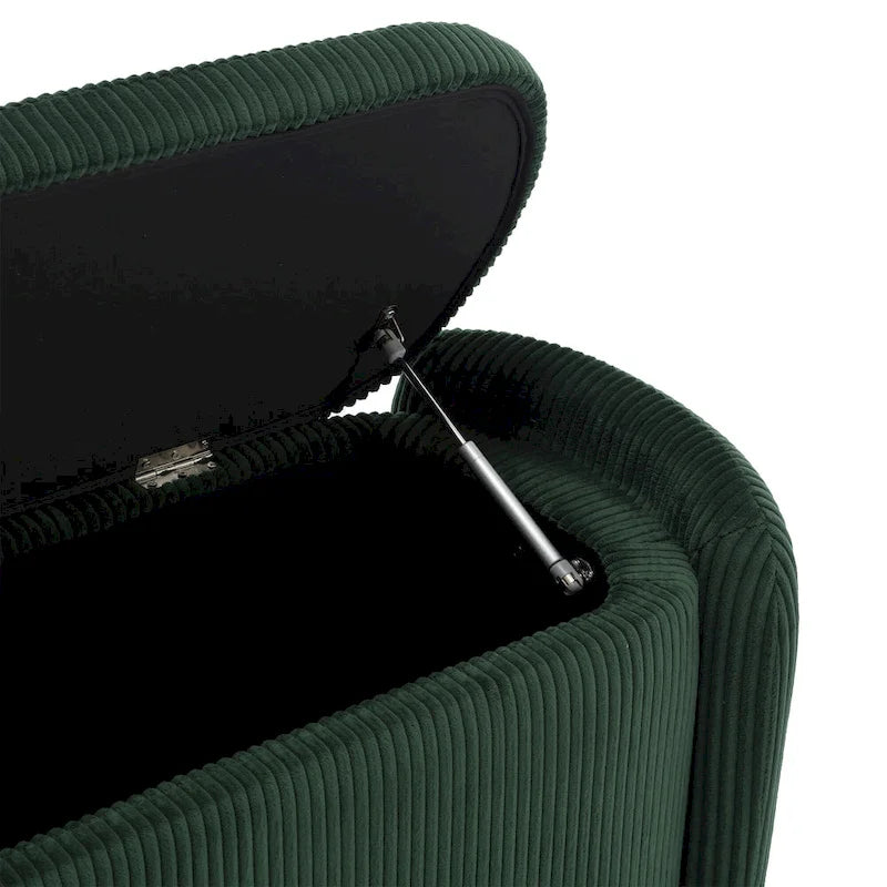 Upholstered Fabric Storage Ottoman for Entryway 26