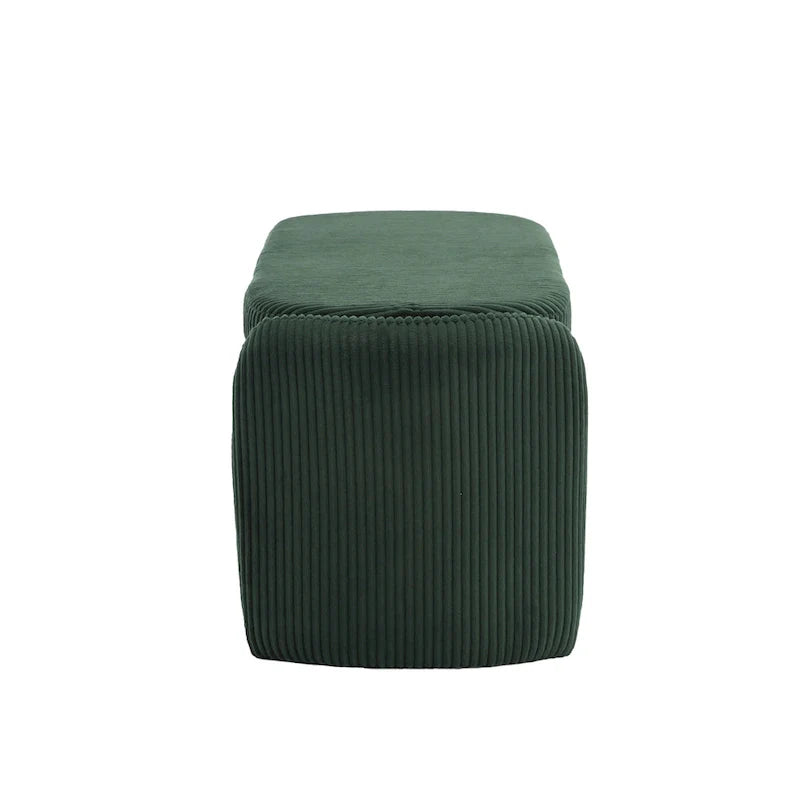 Upholstered Fabric Storage Ottoman for Entryway 32