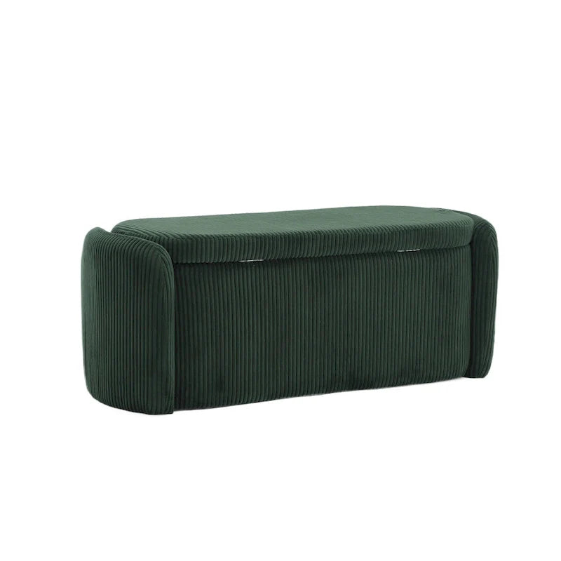 Upholstered Fabric Storage Ottoman for Entryway 34
