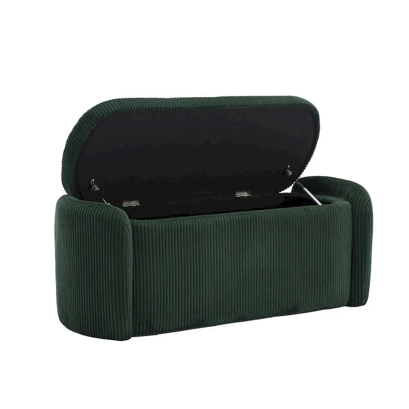 Upholstered Fabric Storage Ottoman for Entryway 36