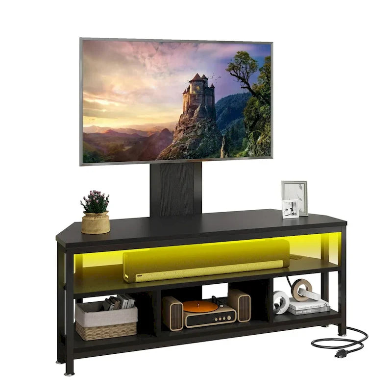 Moasis LED TV Stand with Mount, Power Outlet, and USB Port for TVs up to 70 inches 16