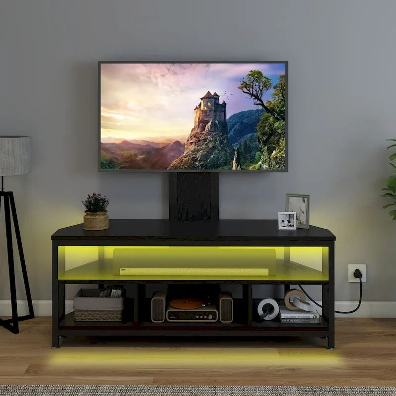 Moasis LED TV Stand with Mount, Power Outlet, and USB Port for TVs up to 70 inches 17