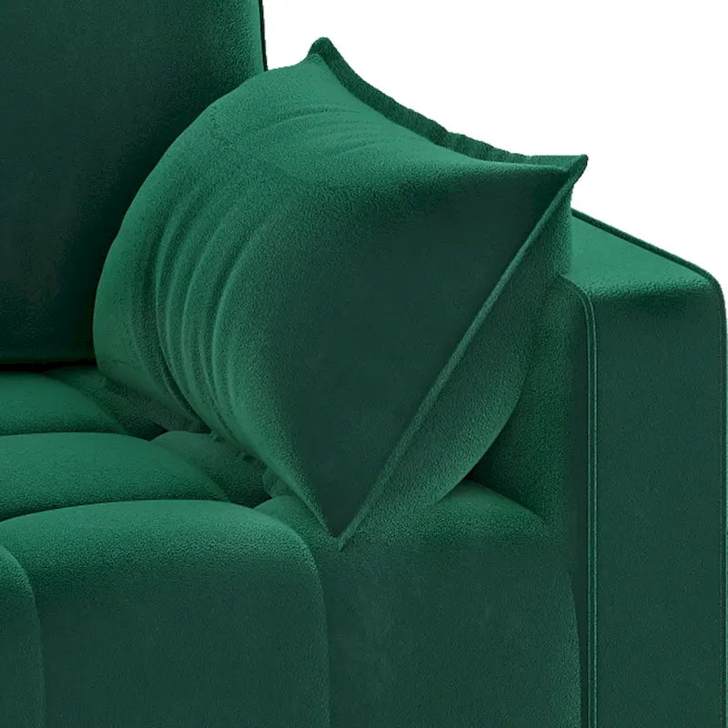 Moasis 56-Inch Velvet Tufted Loveseat Sofa with Button-Detail Seat and Convenient Side Storage Pocket 15