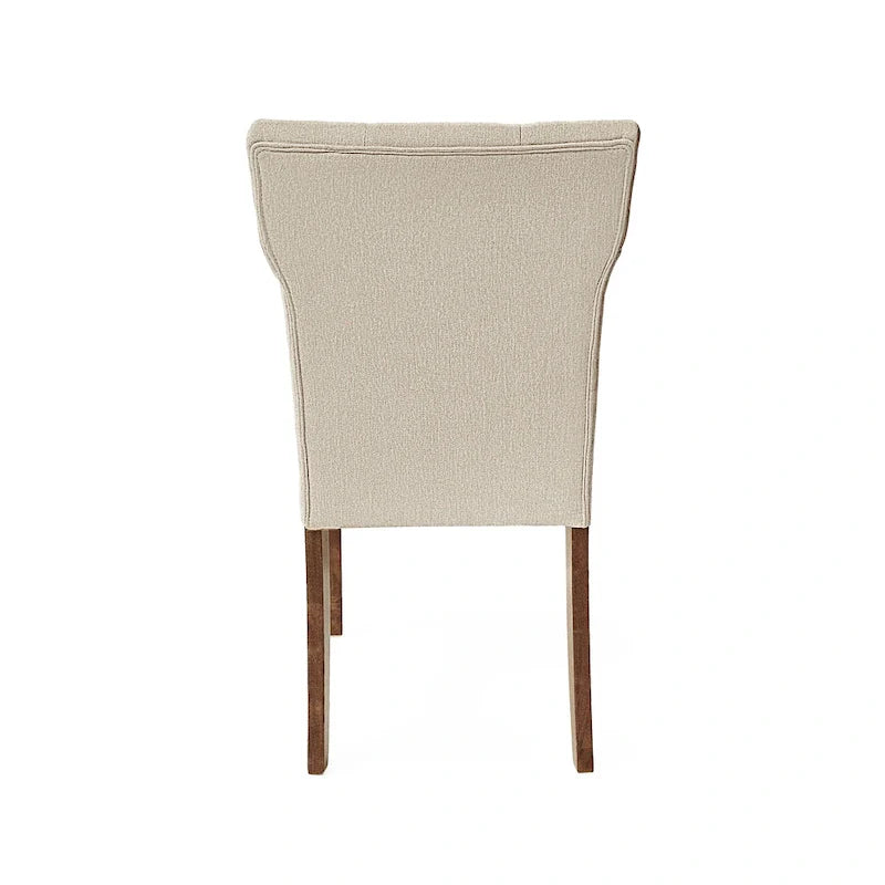 Set of 2 Chastin Farmhouse Upholstered Dining Chairs in Rubberwood by Christopher Knight Home 11
