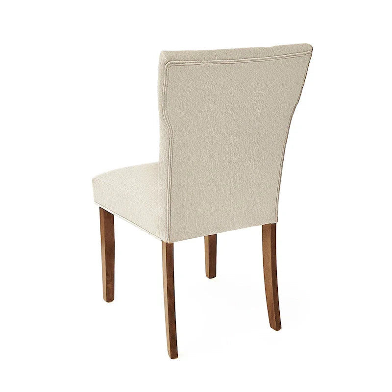 Set of 2 Chastin Farmhouse Upholstered Dining Chairs in Rubberwood by Christopher Knight Home 13