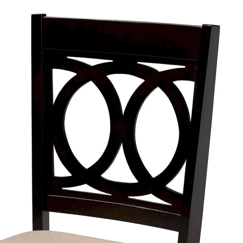Kara Contemporary 5-Piece Wooden Dining Set 6