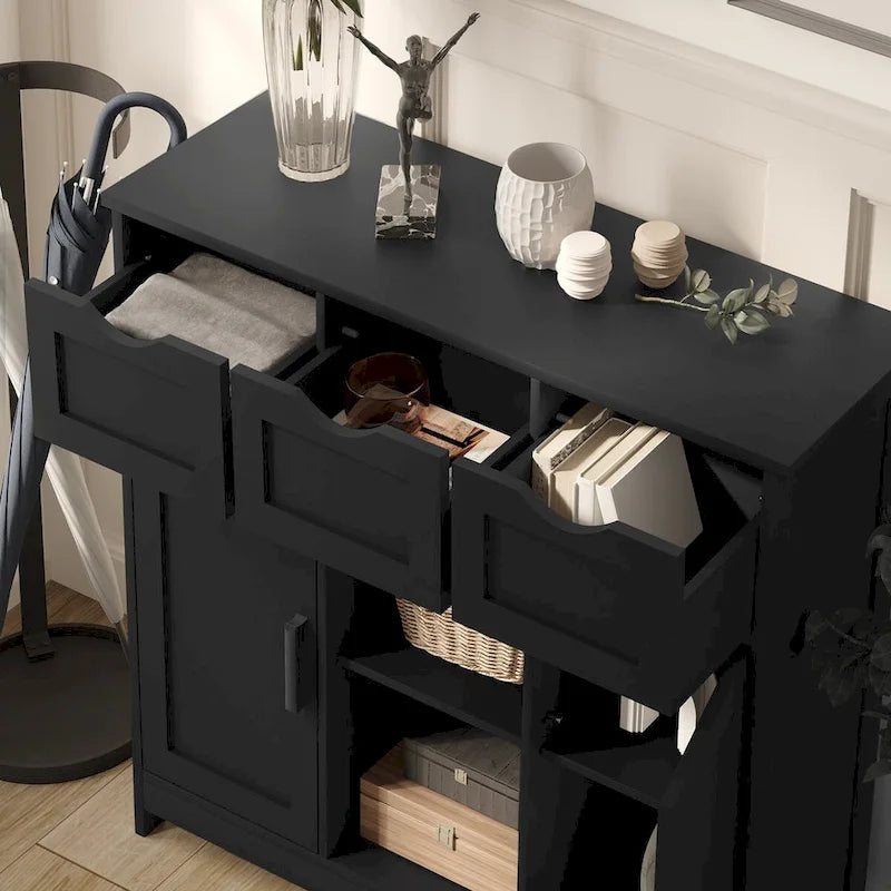 Roomfitters Morden Buffet Sideboard Cabinet with Doors and Drawers - Stylish Coffee Bar and Storage Solution 6