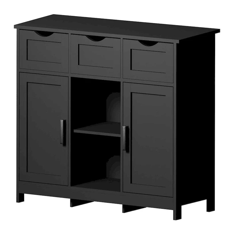 Roomfitters Morden Buffet Sideboard Cabinet with Doors and Drawers - Stylish Coffee Bar and Storage Solution 8