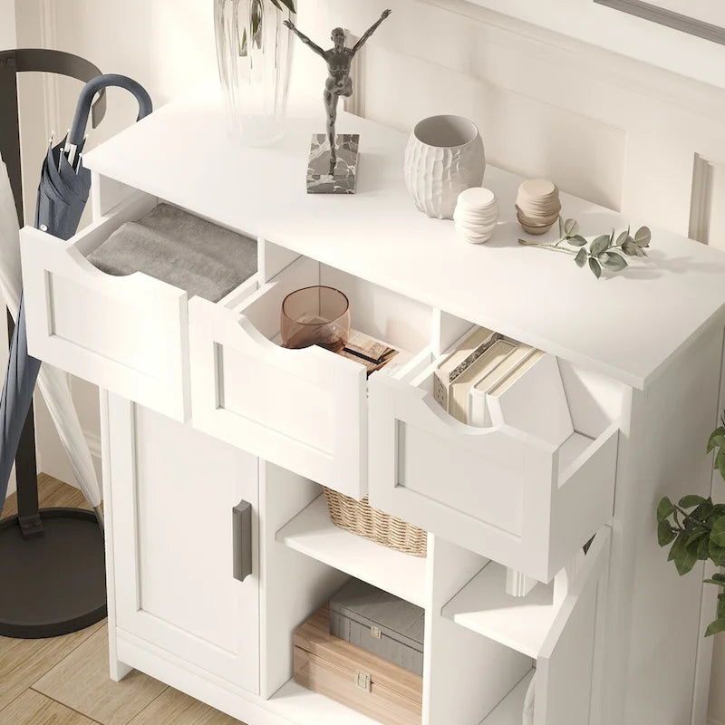 Roomfitters Morden Buffet Sideboard Cabinet with Doors and Drawers - Stylish Coffee Bar and Storage Solution 13