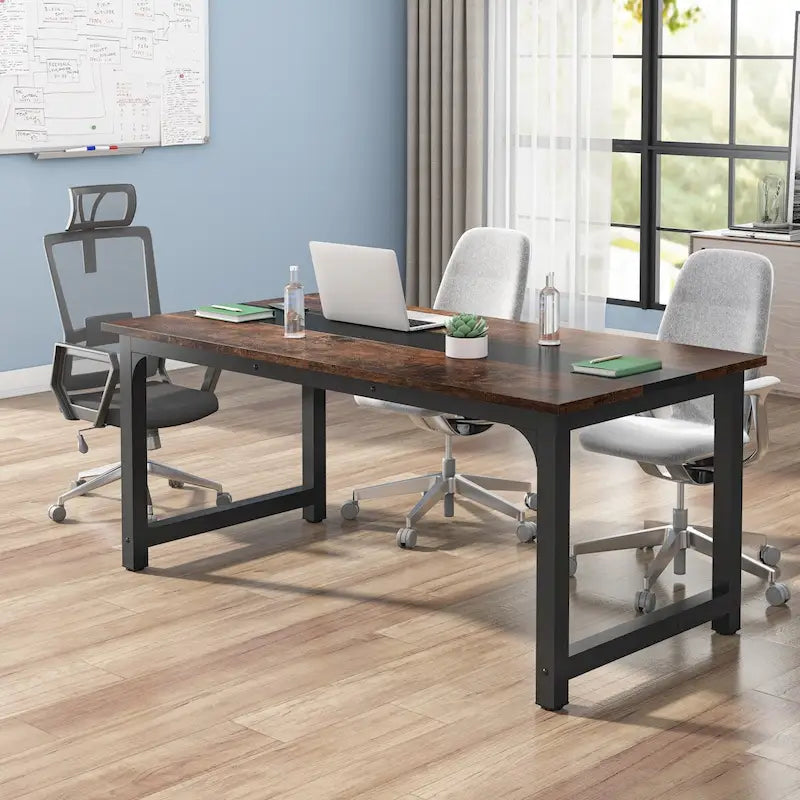 Compact Conference Table for 4-6 People - Dimensions: 63" L x 31.5" W x 29.13" H 13