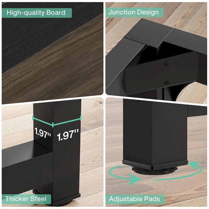 Compact Conference Table for 4-6 People - Dimensions: 63" L x 31.5" W x 29.13" H 9