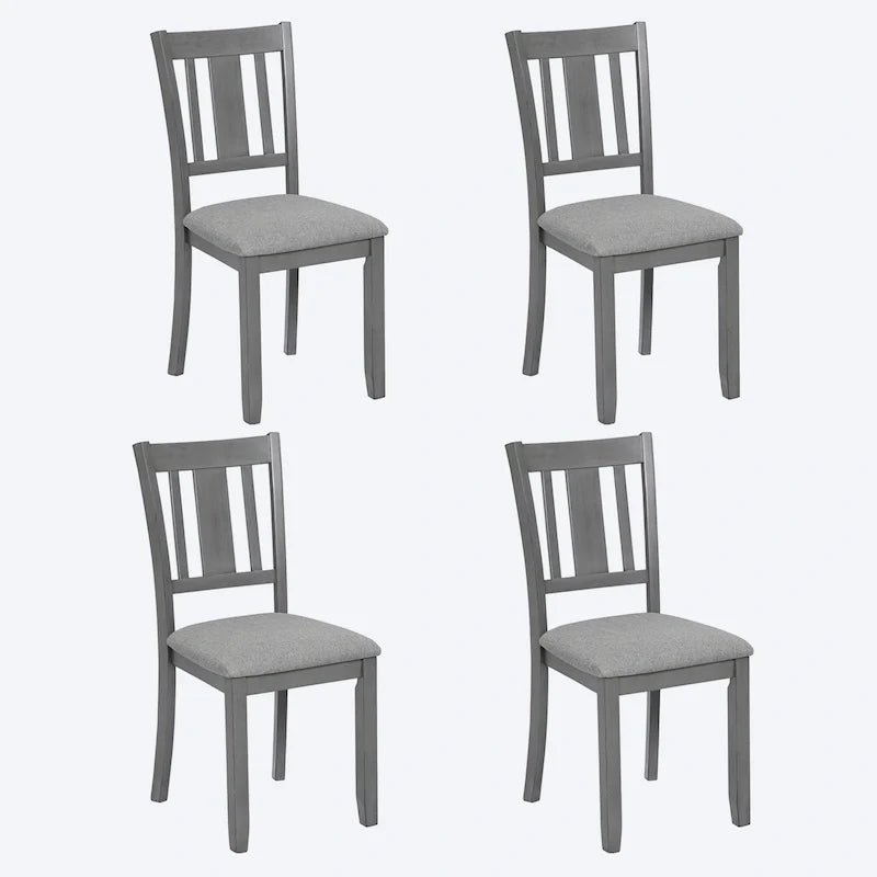 4-Piece Counter Height Dining Chair Set with Cushioned Seats 19