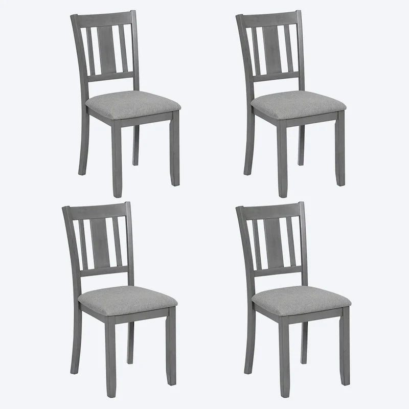 4-Piece Counter Height Dining Chair Set with Cushioned Seats 1