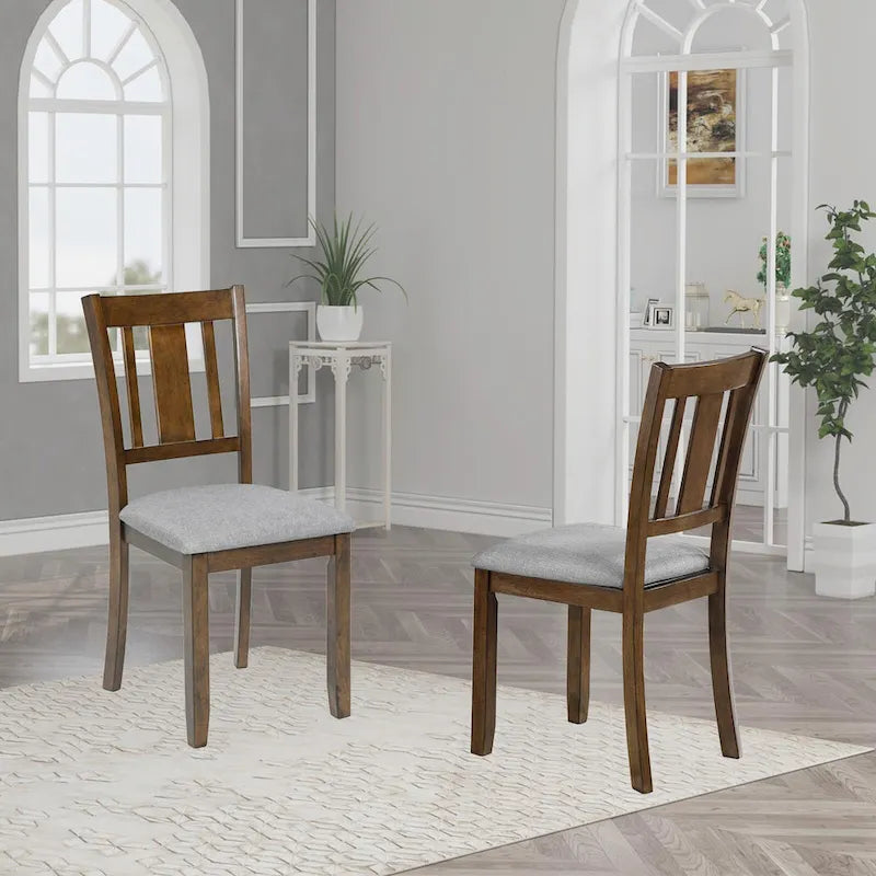 4-Piece Counter Height Dining Chair Set with Cushioned Seats 5