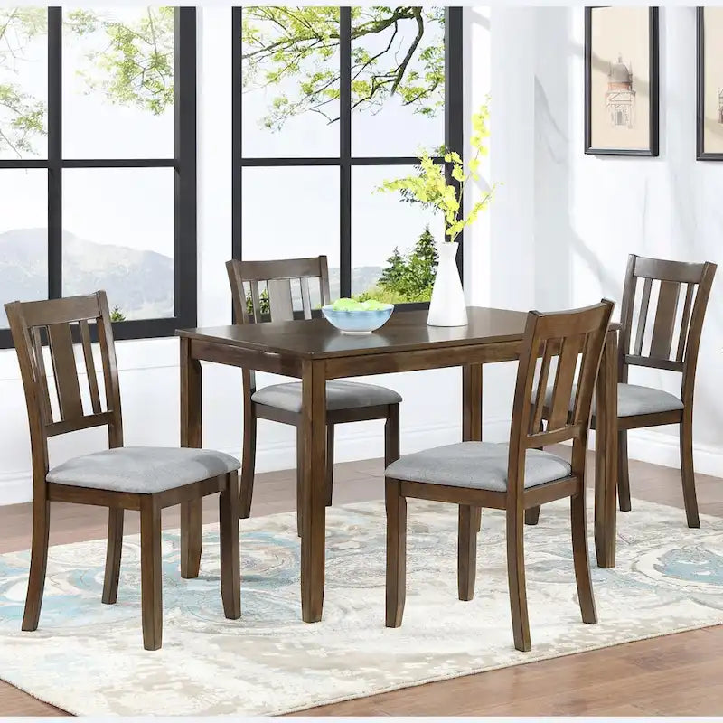 4-Piece Counter Height Dining Chair Set with Cushioned Seats 11