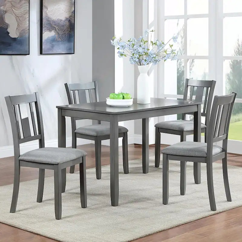 4-Piece Counter Height Dining Chair Set with Cushioned Seats 18