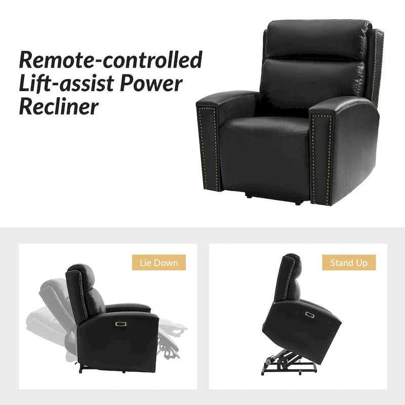 Modern Power Lift Recliner Chair with Massage, Heating, and Charging Ports by HULALA HOME 3