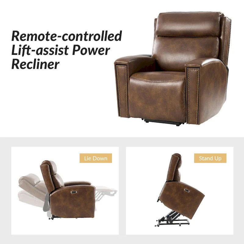 Modern Power Lift Recliner Chair with Massage, Heating, and Charging Ports by HULALA HOME 10
