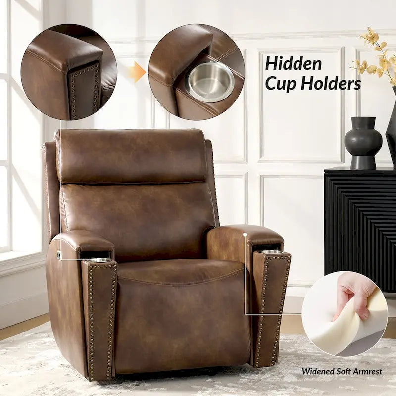 Modern Power Lift Recliner Chair with Massage, Heating, and Charging Ports by HULALA HOME 12