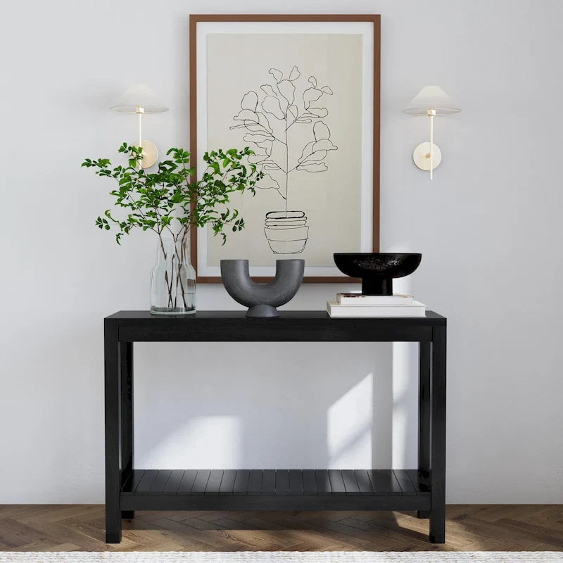 East at Main Petter Solid Wood Console Table with Shelf 12