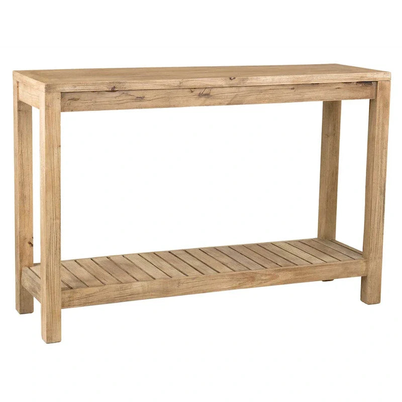 East at Main Petter Solid Wood Console Table with Shelf 4