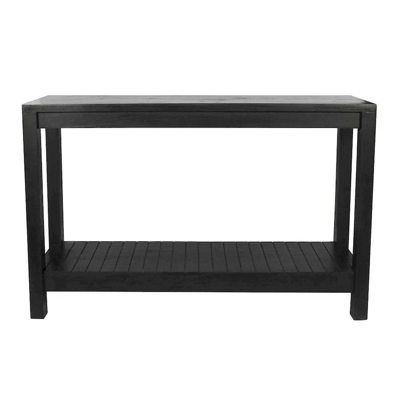 East at Main Petter Solid Wood Console Table with Shelf 5