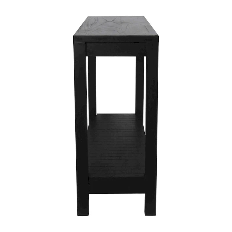 East at Main Petter Solid Wood Console Table with Shelf 7