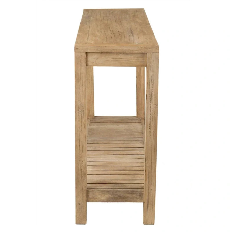 East at Main Petter Solid Wood Console Table with Shelf 9