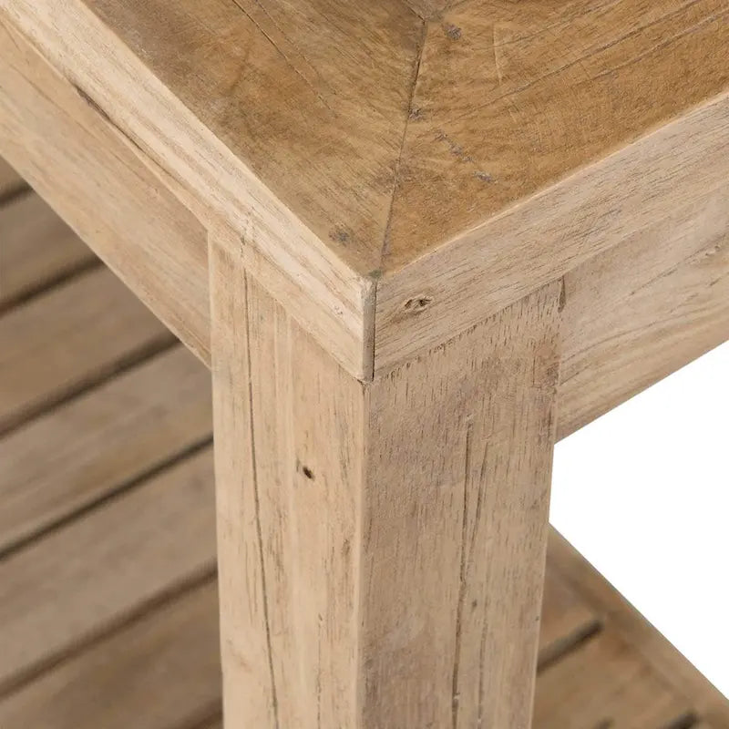 East at Main Petter Solid Wood Console Table with Shelf 11