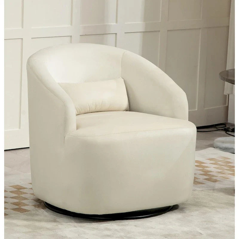 360-Degree Swivel Barrel Accent Chair 36