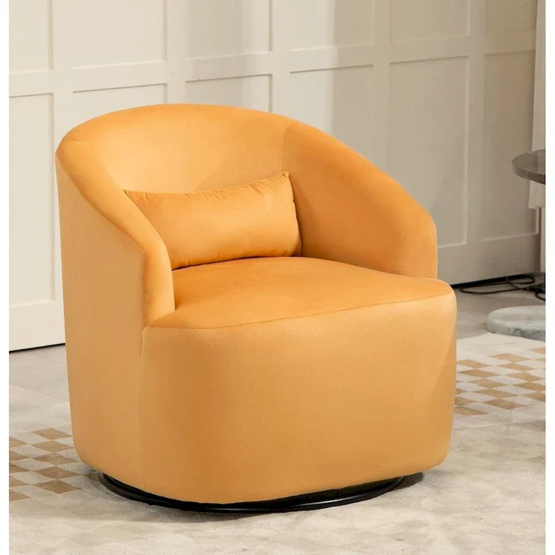 360-Degree Swivel Barrel Accent Chair 38