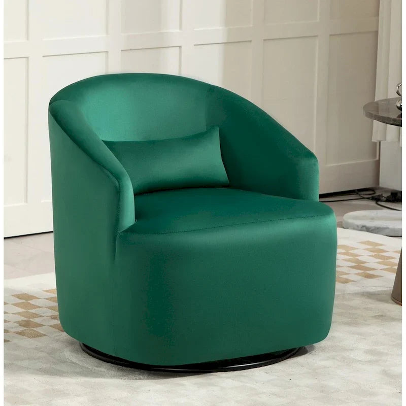 360-Degree Swivel Barrel Accent Chair 39