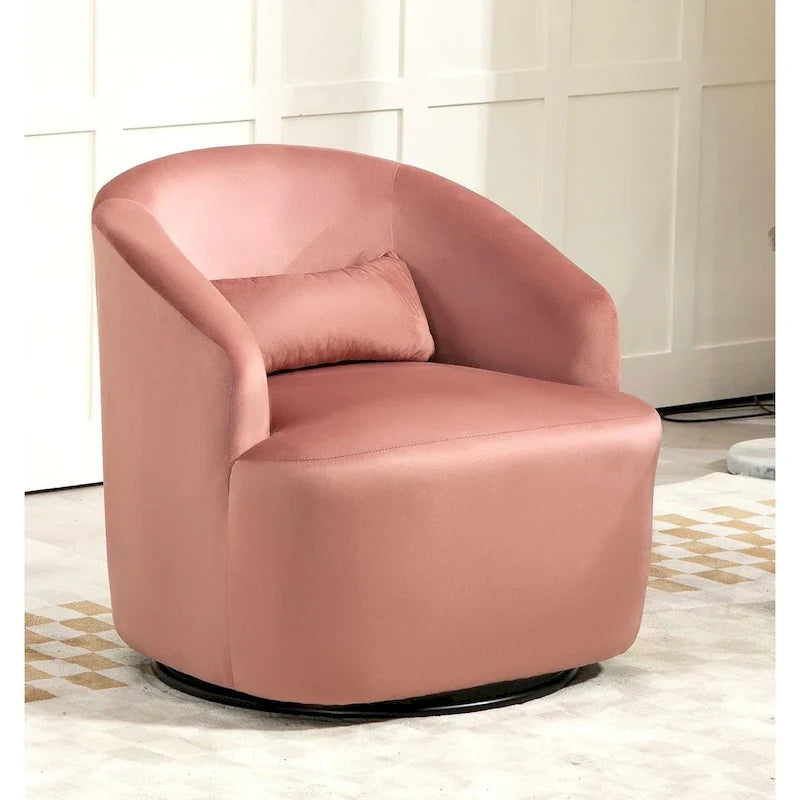 360-Degree Swivel Barrel Accent Chair 42