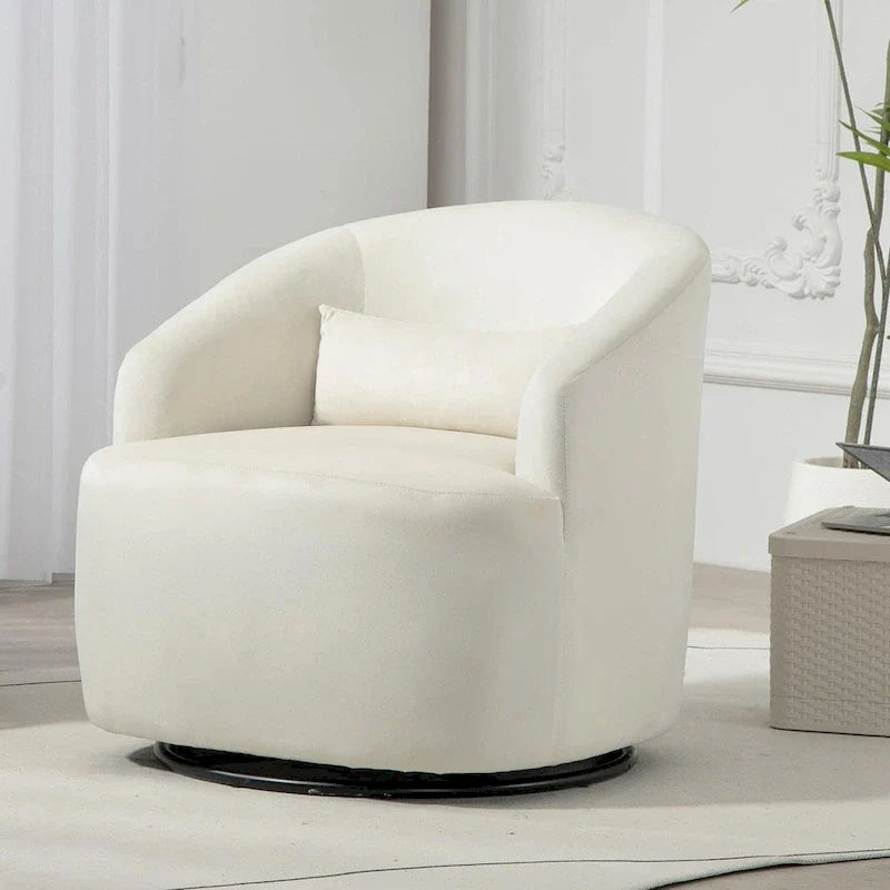 360-Degree Swivel Barrel Accent Chair 4