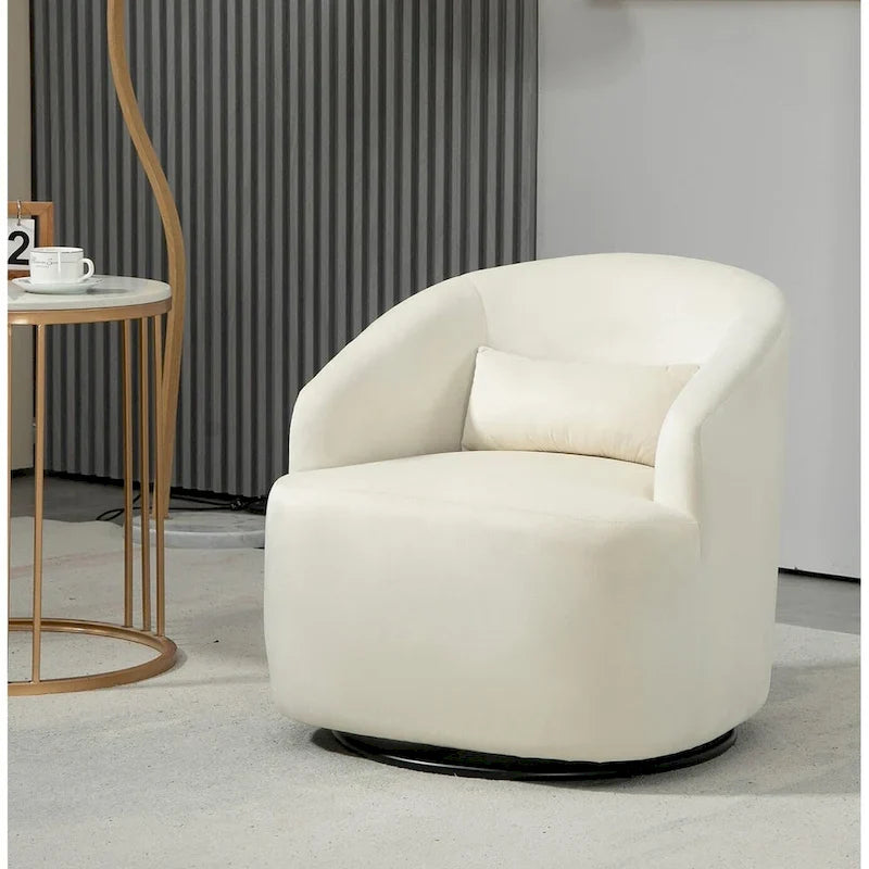 360-Degree Swivel Barrel Accent Chair 13