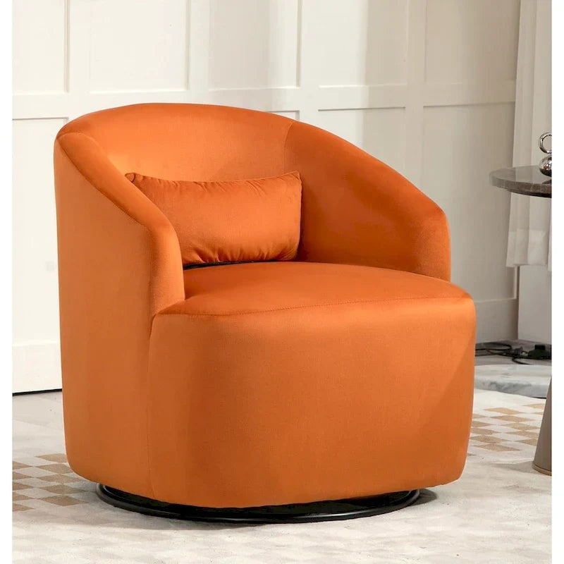360-Degree Swivel Barrel Accent Chair 18