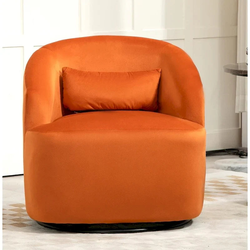 360-Degree Swivel Barrel Accent Chair 19