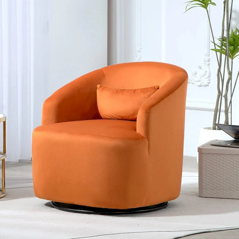 360-Degree Swivel Barrel Accent Chair 20