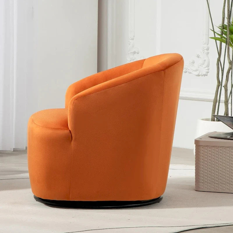 360-Degree Swivel Barrel Accent Chair 21