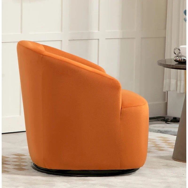 360-Degree Swivel Barrel Accent Chair 22