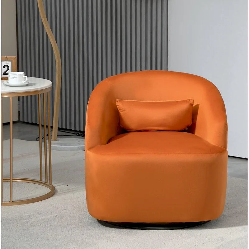360-Degree Swivel Barrel Accent Chair 29
